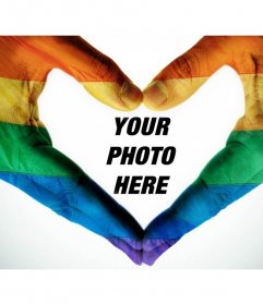 Put The Gay Pride Arcoriris Flag On Your Photo Online