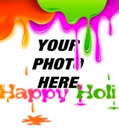 Frame For Photos Of The Holi Festival