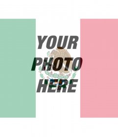 Photo montage of the Mexican flag to put in your photo
