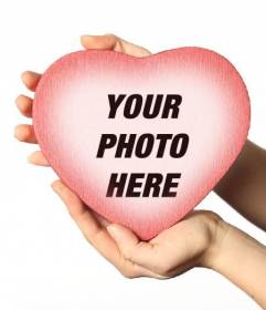 Add Your Photos On Heart Shape Red Dil Background ID:113264