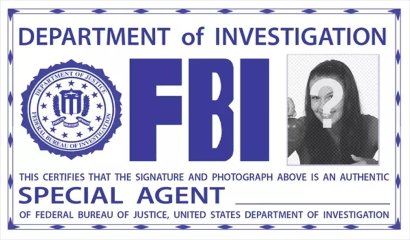 Special Agent Id Card - fbi id card roblox