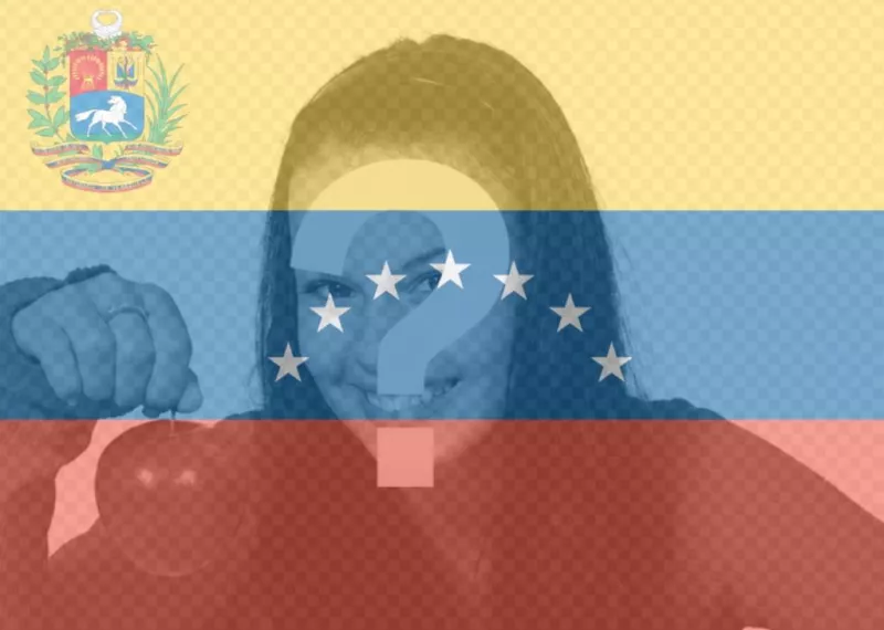 Venezuela Flag with 7 stars for your photo. ..