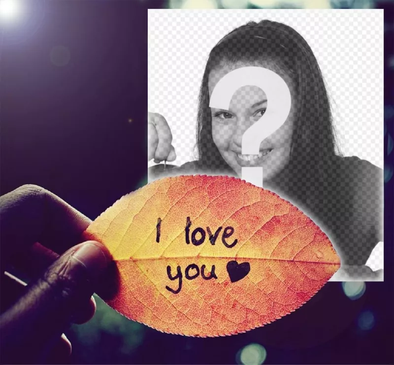 Montage Photo Love With The Phrase I Love You Photofunny