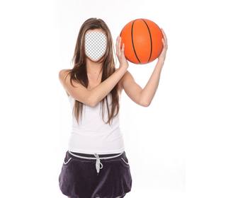 Womens Basketball Outfit Dress. Face Swap. Insert Your Face ID:991831