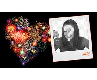 new year039s eve photo frame 2025 with polaroid