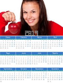 calendar 2025 full year 12 months with ur photo