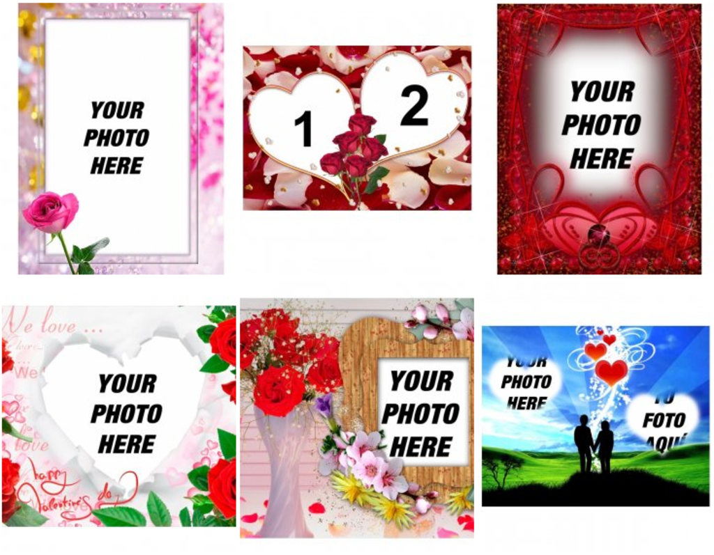 Add Online Romantic Frames For Your Photos Photofunny