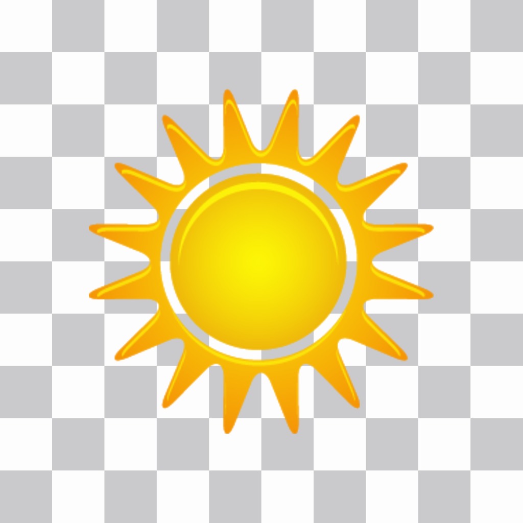 Sticker to put a shining sun in your..