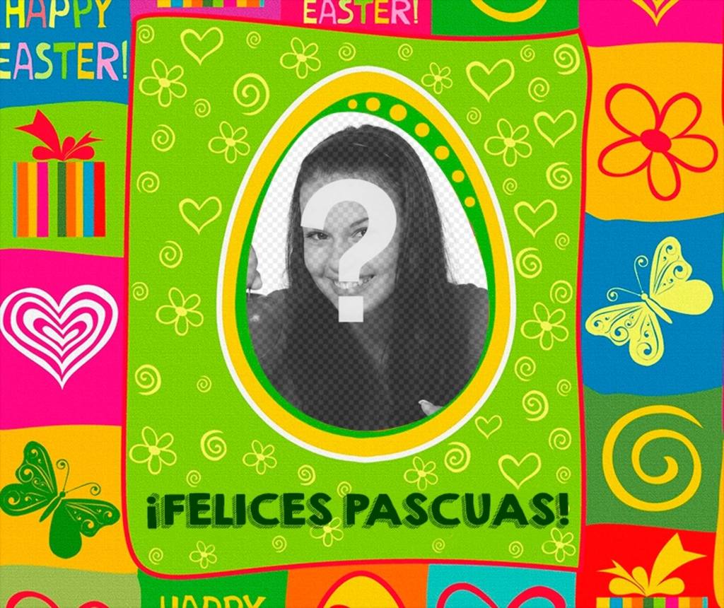 Photomontages to congratulate Easter - Photofunny