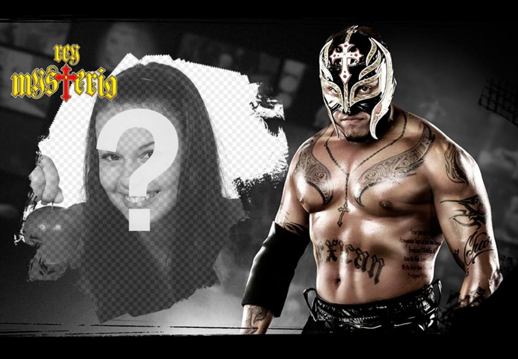 Photomontage with Rey Misterio ..