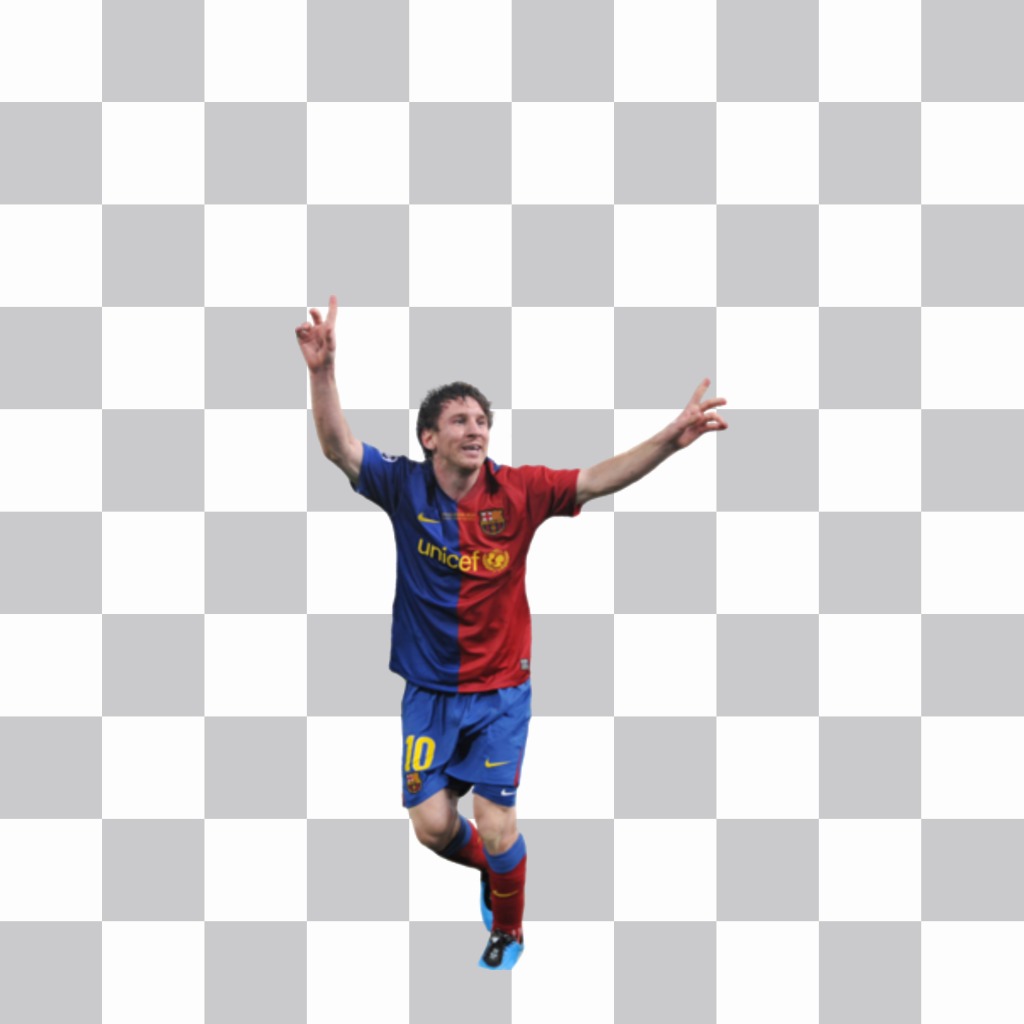 Photomontage to put your photo with Messi - Photofunny