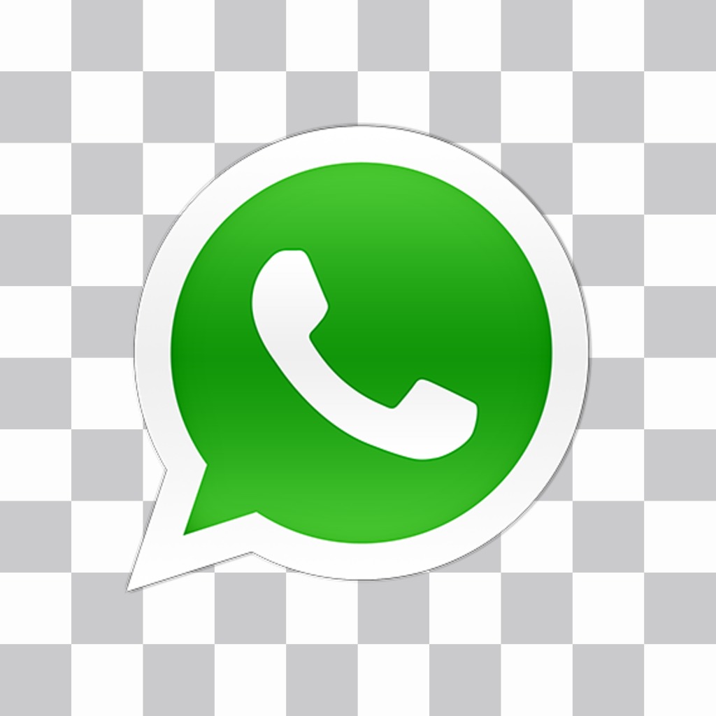 WhatsApp logo sticker to put on your photos ..