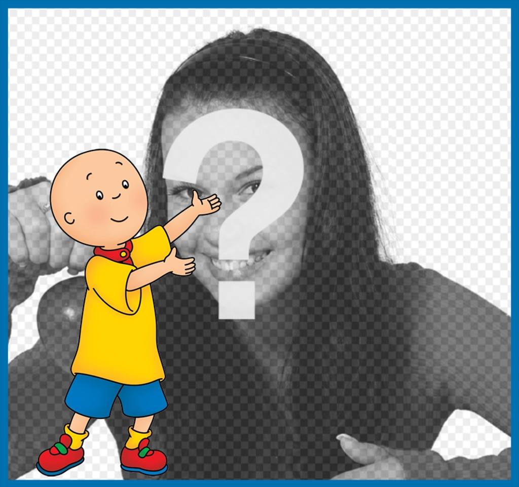 Photo effect with Caillou to upload a photo for free ..