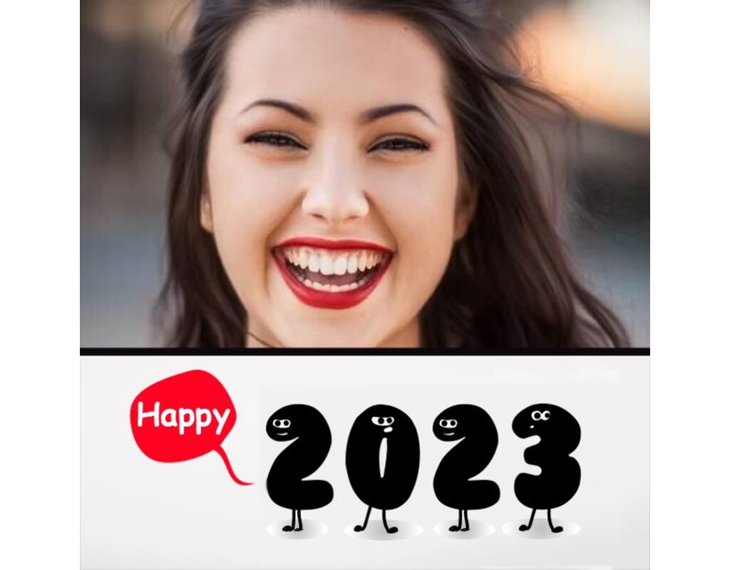 Online card to congratulate the new year 2025 ..