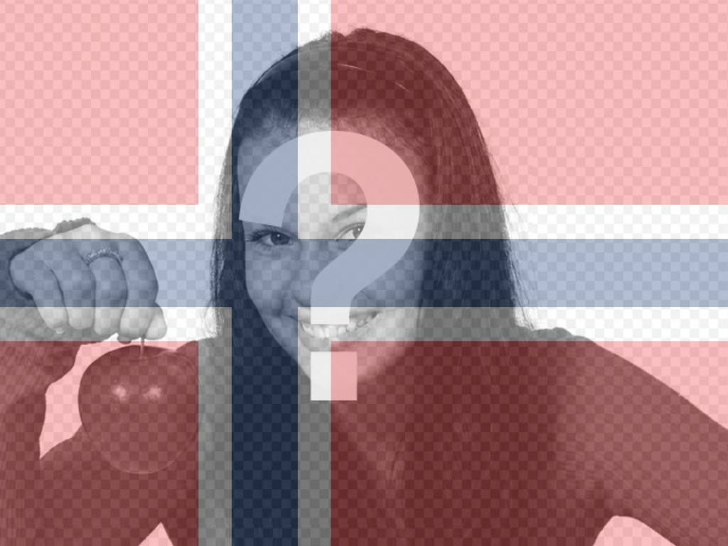 Filter of Norway flag for your pictures for free ..